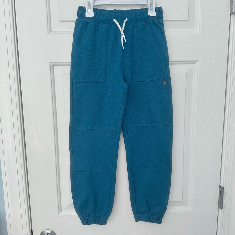 NWT Hatley Boys Cozy Pants Moroccan Blue Sweatpants Jogger Sz 7